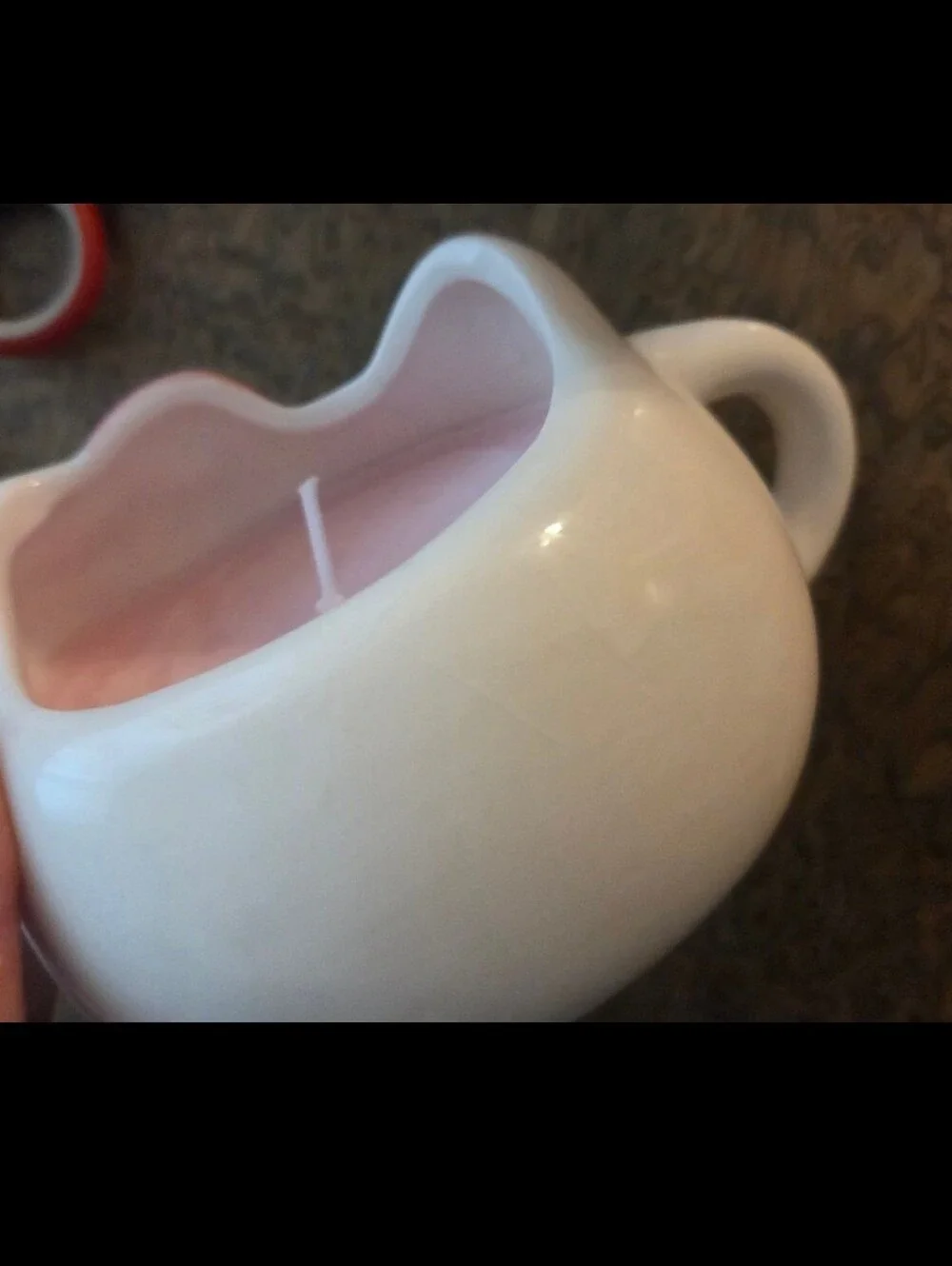 Hello Kitty White Ceramic Candles